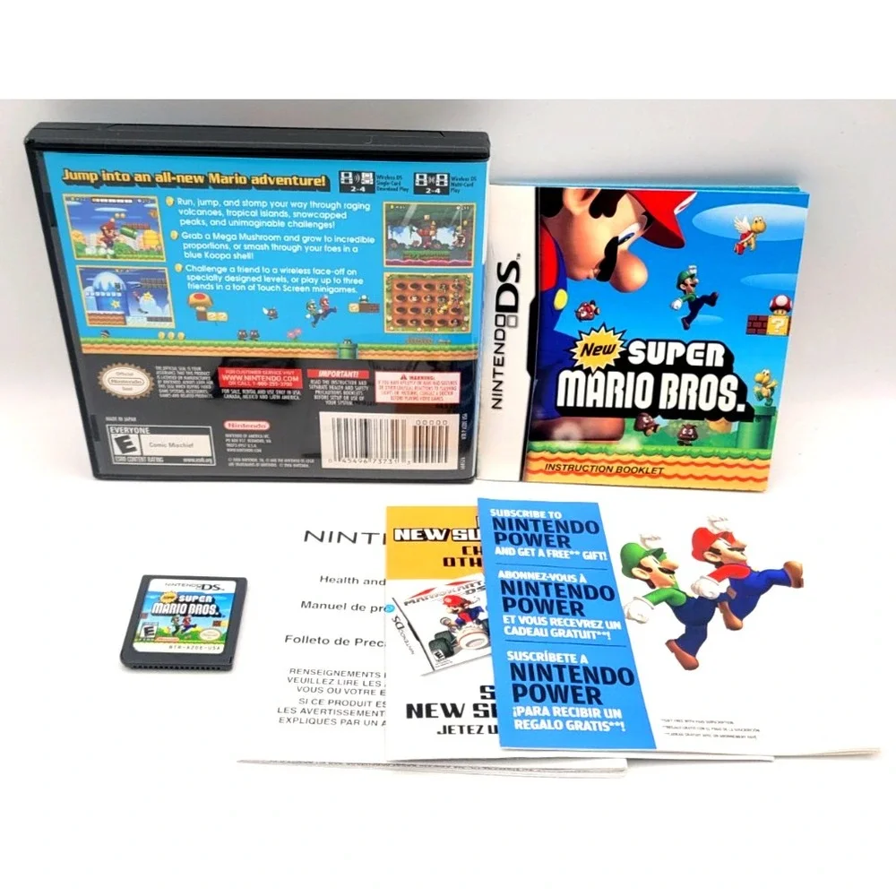 New Super Mario Bros - Nintendo DS CIB COMPLETE IN BOX